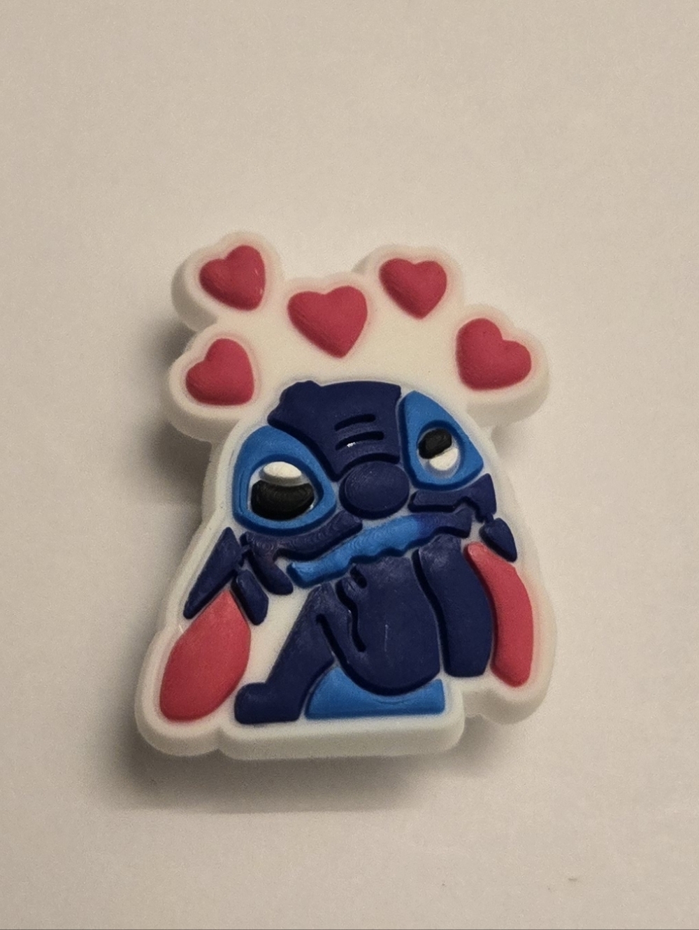 3/$10 Stitch Hearts Croc Charm Jibbitz Disney Blue Alien